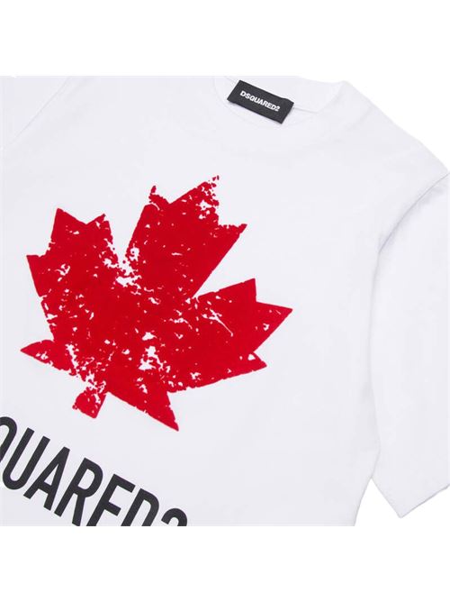D2T1175U SLOUCH FIT T-SHIRT DSQUARED2 JUNIOR | DQ2982 D00XM/DQ100